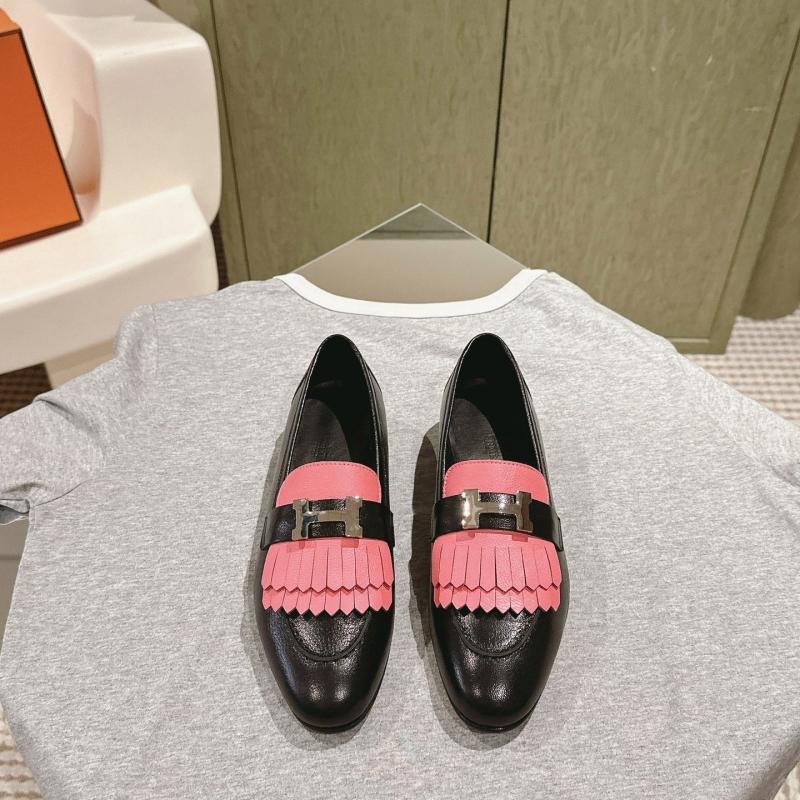 H**mes leather shoes